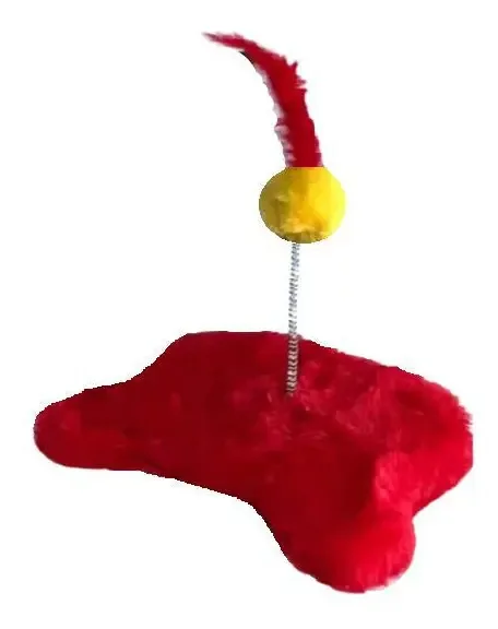 Brinquedo Para Gatos Com Mola Vermelho