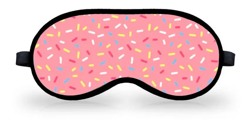 Mascara Para Dormir Tapa Olhos Donuts Granulado Cor Rosa Donouts
