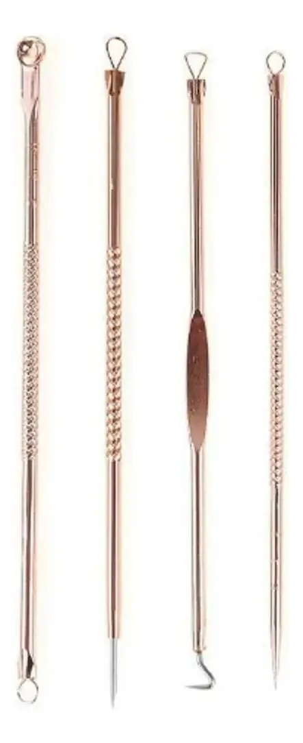 Extrator De Cravo E Espinhas Kit Cuidado Limpeza Facial Rosê