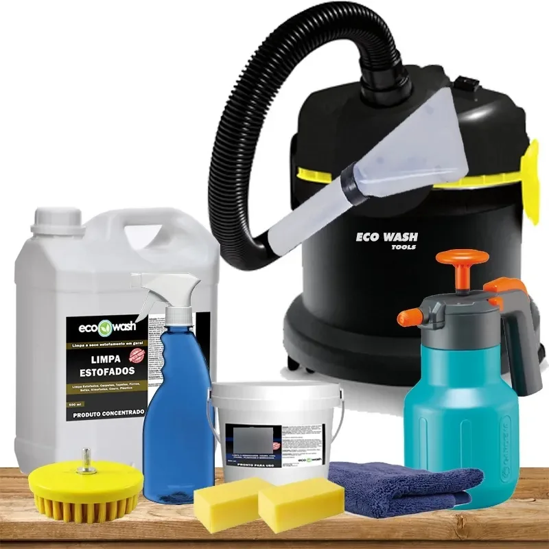 Kit Lava A Seco Estofados + Aspirador + Escova Rotatória