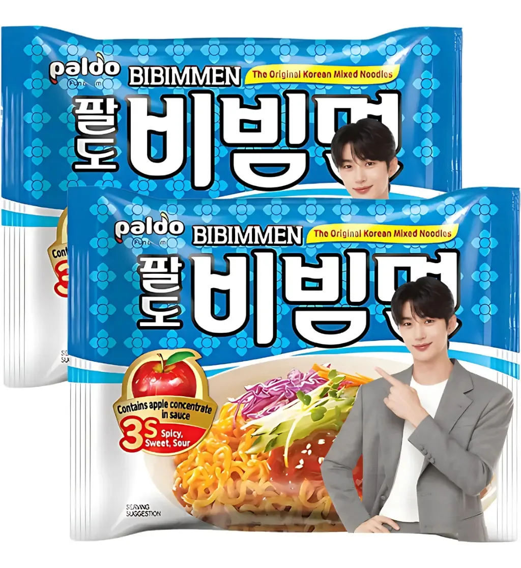 Kit 2 Lamen Coreano Paldo Bibimmen Agridoce E Picante 130g