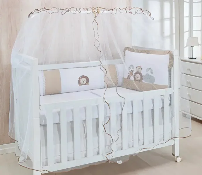 Mosquiteiro Para Carrinhos De Bebê Casa Dony Americano Com Elástico - Bege