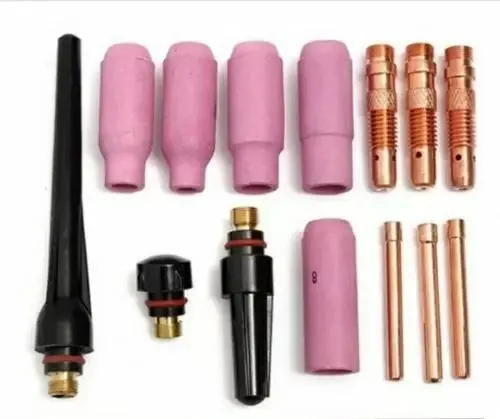Kit 16 Unidades Consumiveis Tocha Tig 17/18/26/350 Completo
