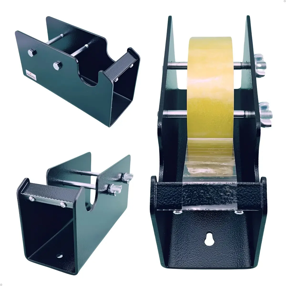 Suporte Dispensador Fita Adesiva 500 Metros Robusto Industrial Ragotti Preto