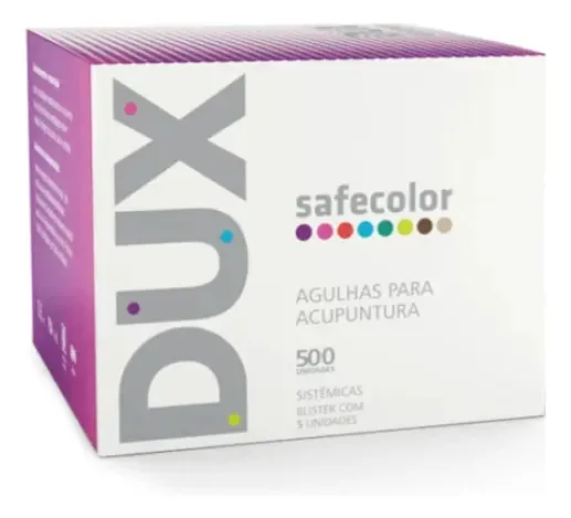 Agulha Acupuntura 0,20x30 Sistêmica Dux Safecolor 500un Azul