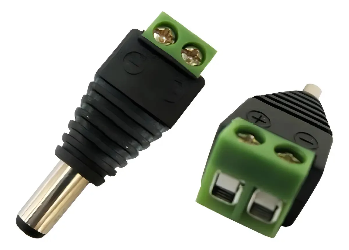 Kit Instalação 2 Câmeras Segurança Cabo + Conectores K403 Cor Preto