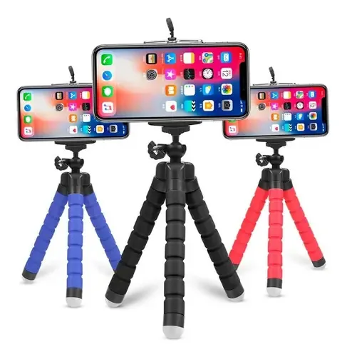 Mini Tripé Flexível PlayStoreEletronicos 10 Uni Suporte Celular Câmeras