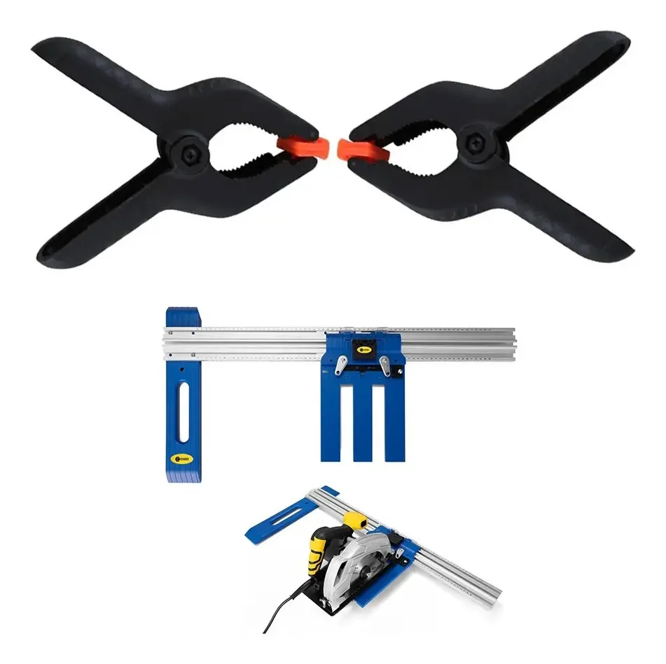 Kit Guia de Corte e Grampos Charbs para Serra Circular