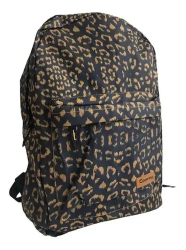 Mochila Bolsa Feminina Reforçada Passeio Viagem Facul Cor Preto Desenho do tecido Estamada