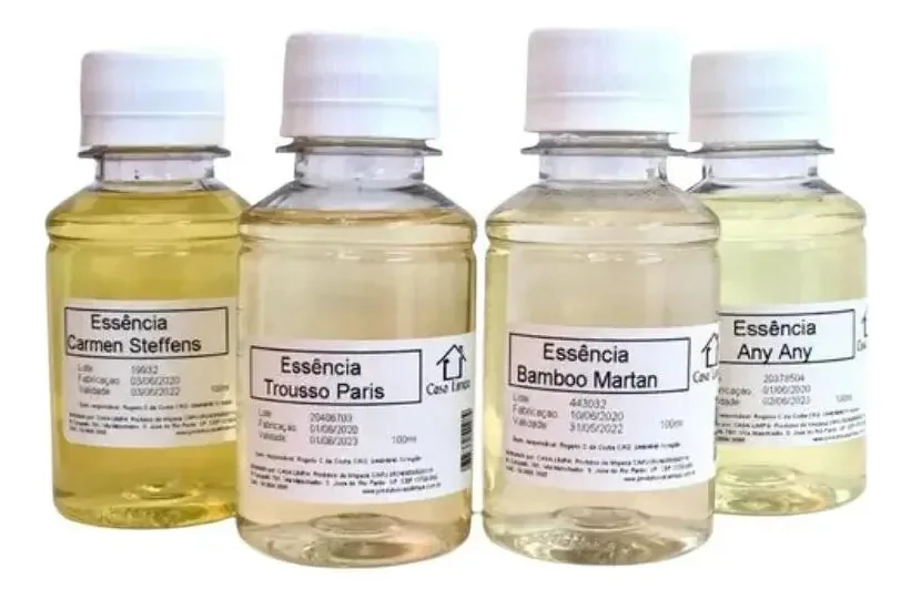 5 Essencias 100ml Aromatizador E 2 Bases 1l