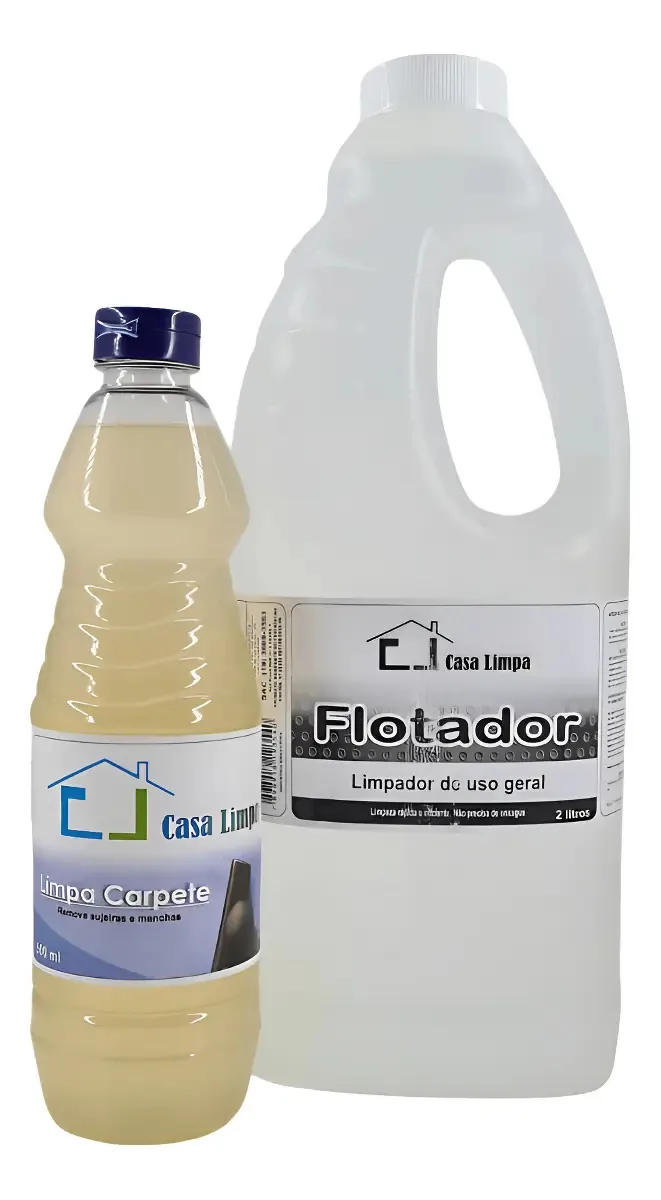 Kit Limpeza Profunda para Estofados e Carpetes Casa Limpa Extratora 2.5 L