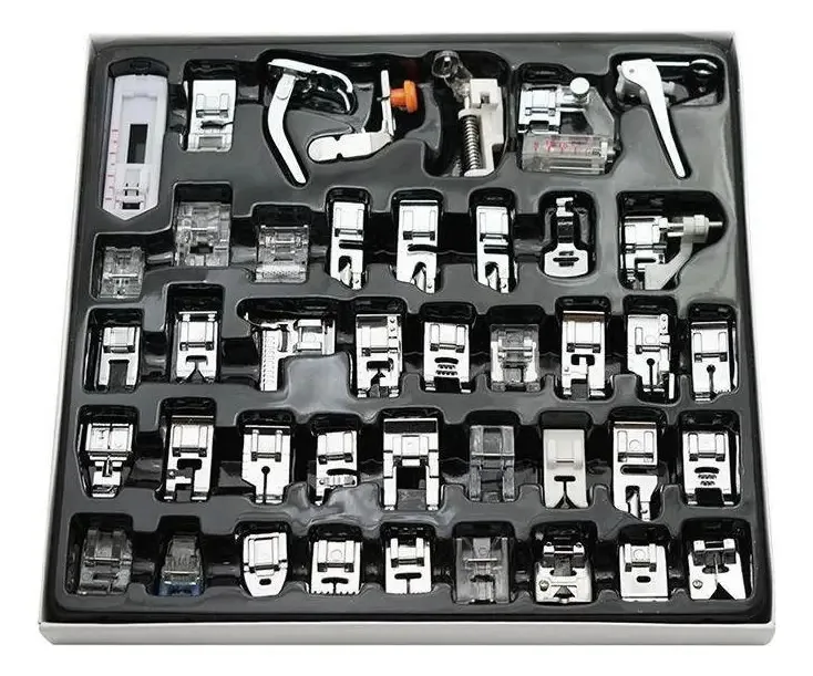 Kit Calcadores Multifuncional Maq Costura Domestica 42 Pçs