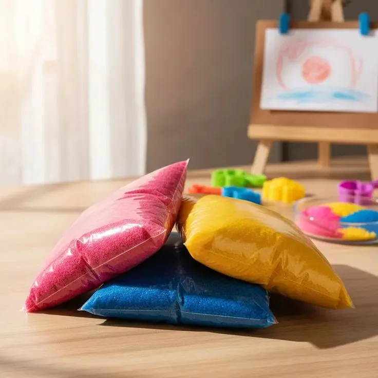 Areia colorida Maleoga Colorida nos envie por msg peso líquido 200g