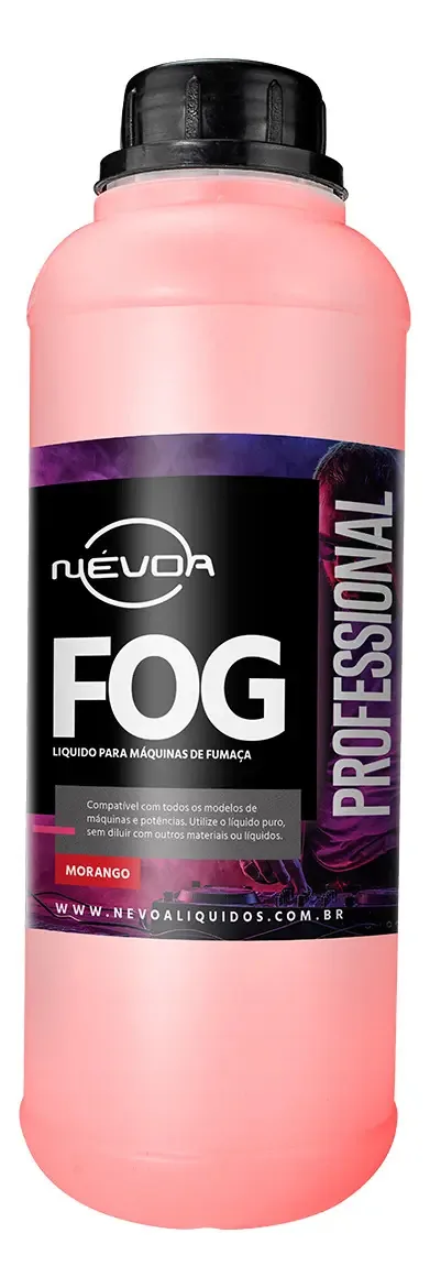Liquido / Fluido Para Maquina De Fumaça Profissional 1 Litro Aroma De Morango