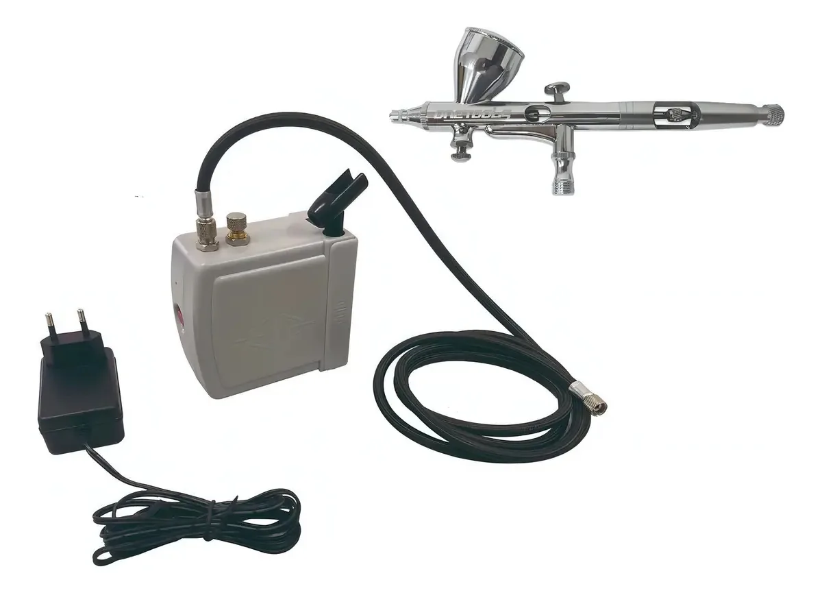 Kit Aerografia Onetools - Mini Compressor + Aerógrafo 0,25mm