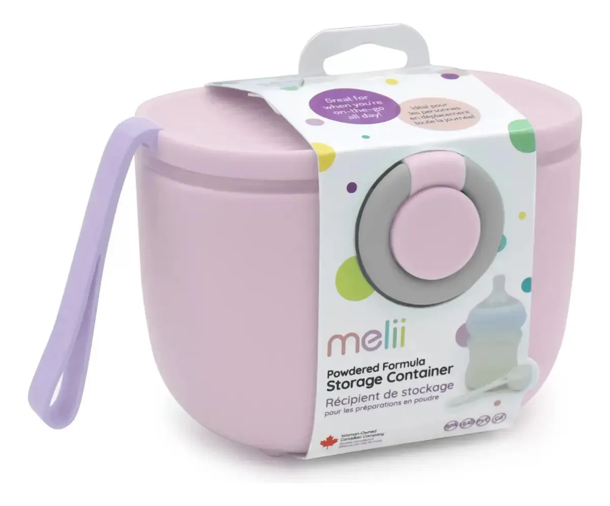 Dispensador de leite em pó para bebês Melii Light Pink