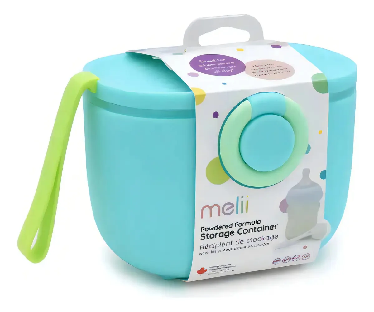 Dispensador de pó para bebês Melii Color Aqua