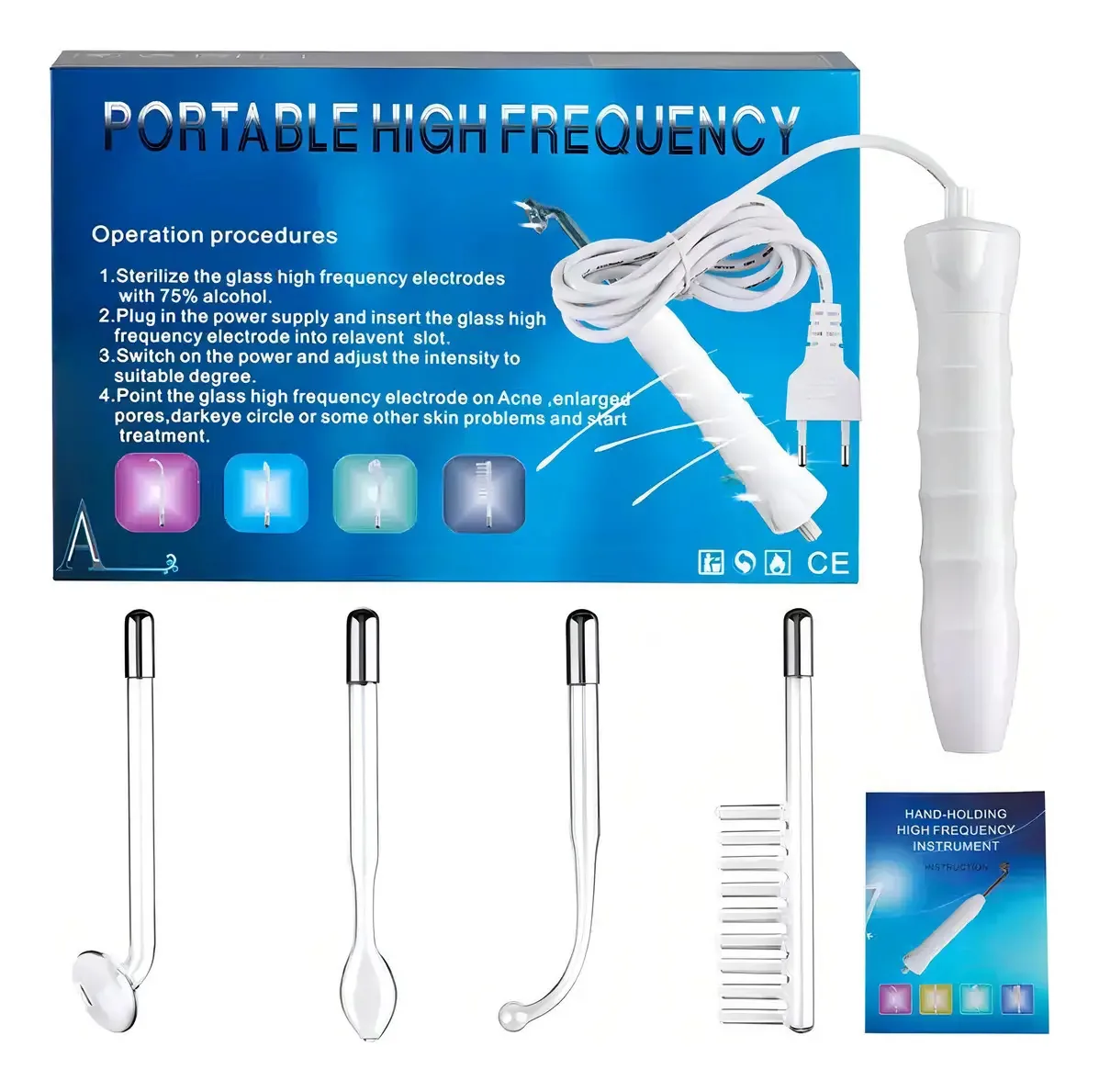 Aparelho Alta Frequência Bivolt Completo para Estética Geral