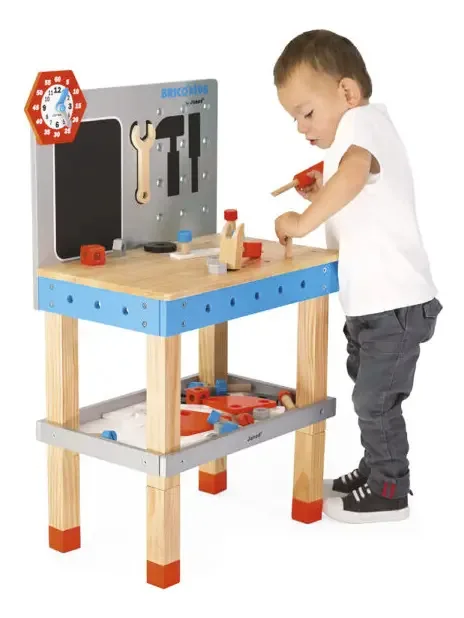 Brinquedo Bancada De Ferramentas Magnetica Gigante Janod