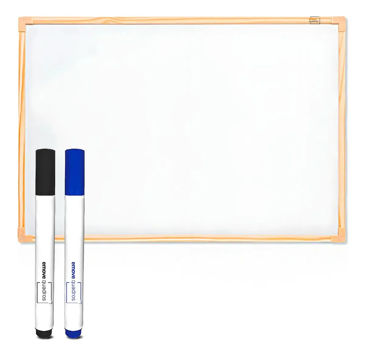 Lousa Quadro Branco 120x90 P Escrever Moldura Madeira