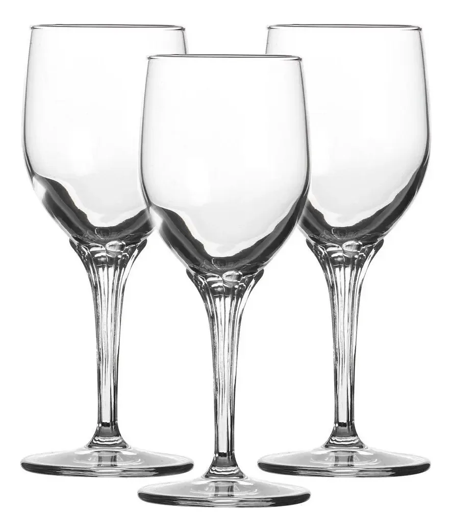 Jogo 03 Tacas Vinho Champanhe 318ml Pasabahce