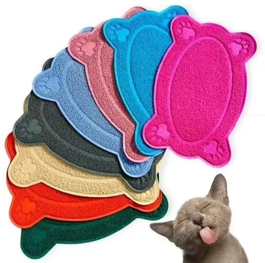 Jogo Americano Para Gatos Cachorro Cão Comedouros Ração Água Cor Verde Militar Oval