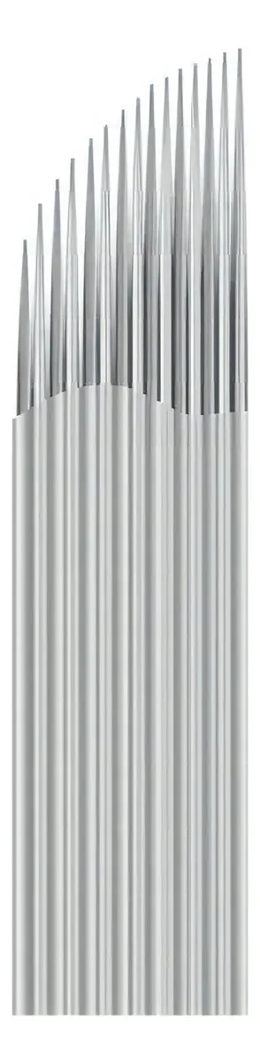 10 Lâminas Para Tebori Tridimensional 16 Pontas (3linhas