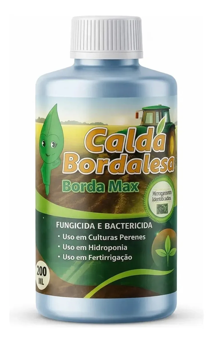 Calda Bordalesa Fungicida Natural Plantas Frutíferas 200ml
