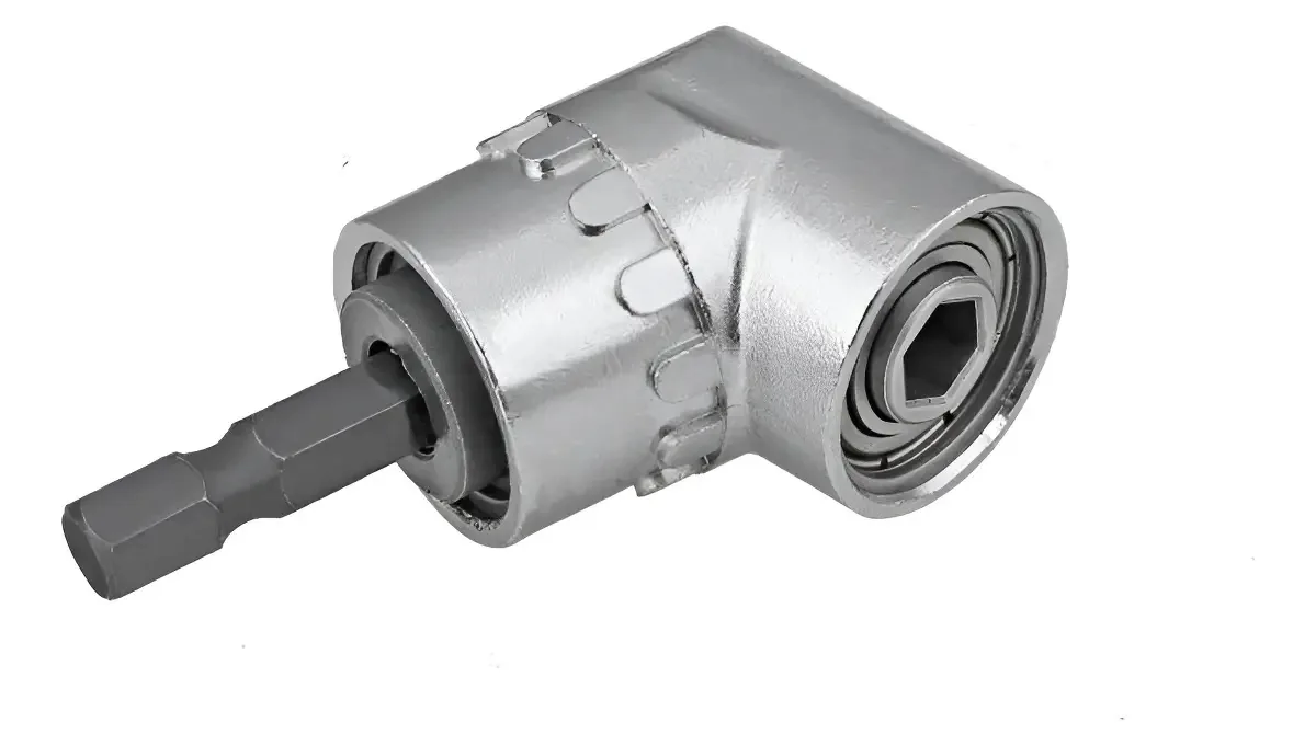 Mandril Angular Vaz 1/4 Magnético 105 Graus para Parafusadeiras