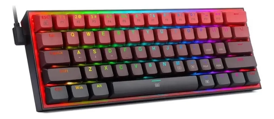 Teclado Mecanico Redragon Fizz Rgb K617gbr Vermelho