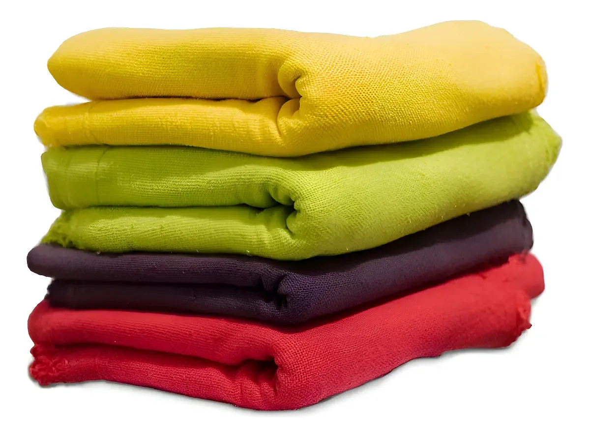 Kit 10 Panos De Chão Colorido Gg Alvejado 52x72cm Sortido