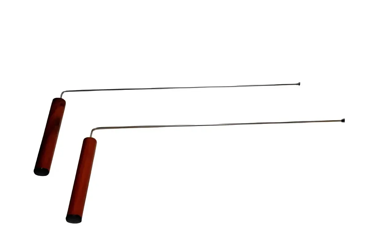 Pêndulo Dual Rod Radiestesia Madeira Metal Zots Precisão Energia