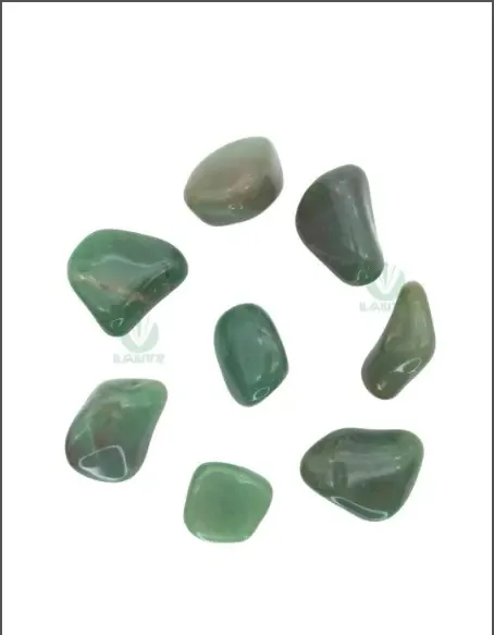 Kit de Pedras Faciais Verdes Zots para Massagem e Terapia com 8 Unidades