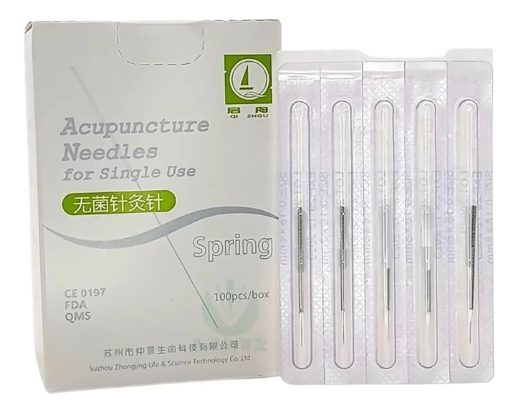 Agulha Para Acupuntura Facial 18x8mm Cx C/ 100 Un Qizhou