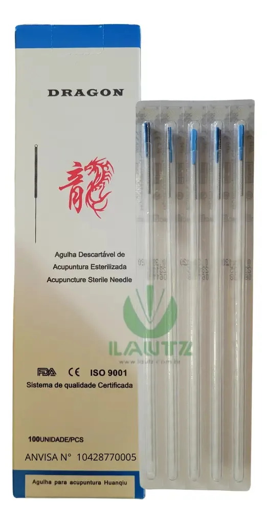 Agulha De Acupuntura 30x120mm Cx C/100un - Dragon