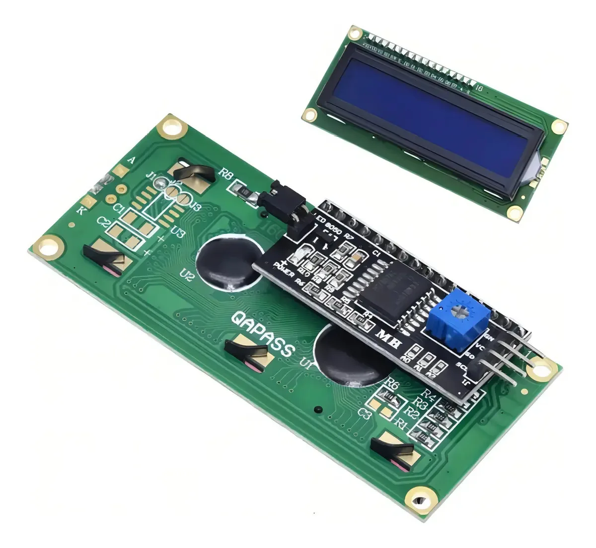 Display LCD 16x2 I2C BackLight Azul Tenstar Components Arduino