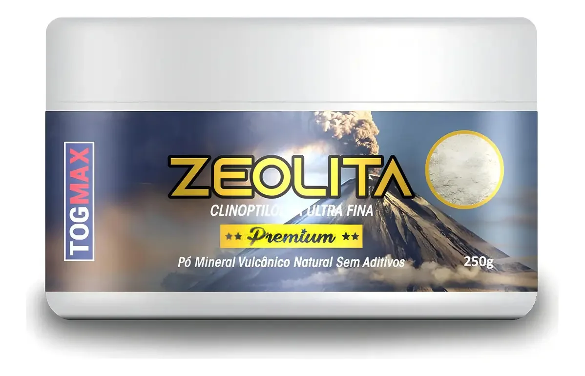 Zeolita Clinoptilolita Gold 250g Multiuso Tog Max Dourada