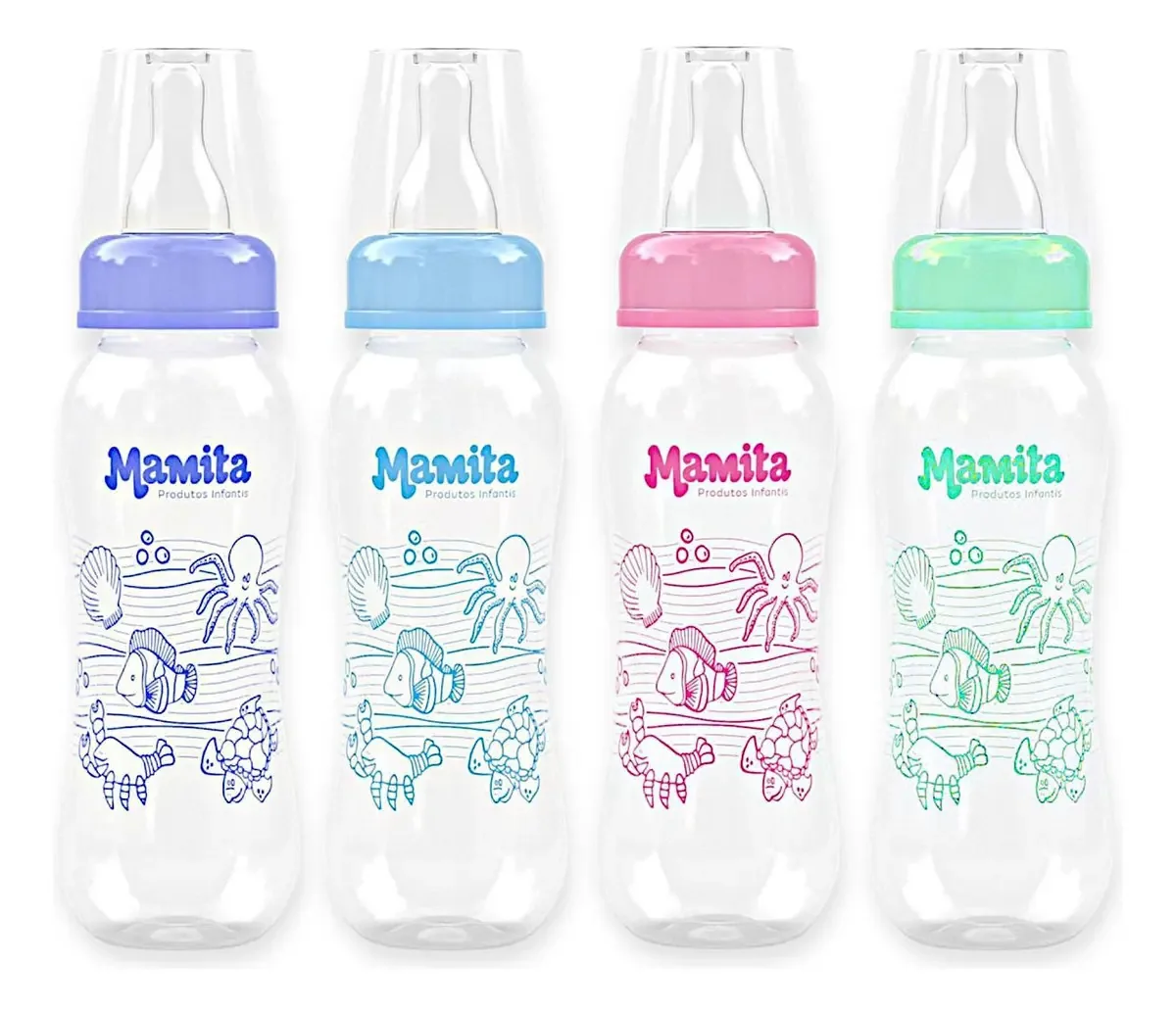 Kit Com 12 Mamadeiras Menino Menina Decorada 240ml
