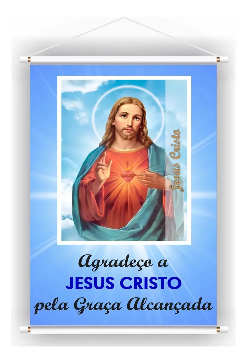 Banner Faixa Placa Jesus Cristo Igreja Santuário