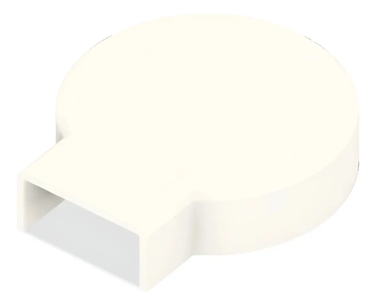Acabamento Tapa Furo Hidrolux Plástico Branco 20x10mm Parede Elétrica