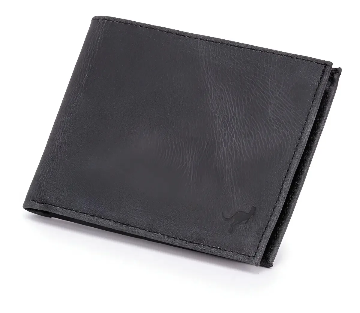 Carteira Luxo Grande Couro Legítimo Cnh/rg/cédulas/8cartões Cor Preto