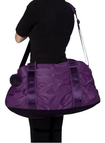 Bolsas Feminina Transversal Para Academia Passeio Balada Dia Cor Roxo Desenho do tecido Liso