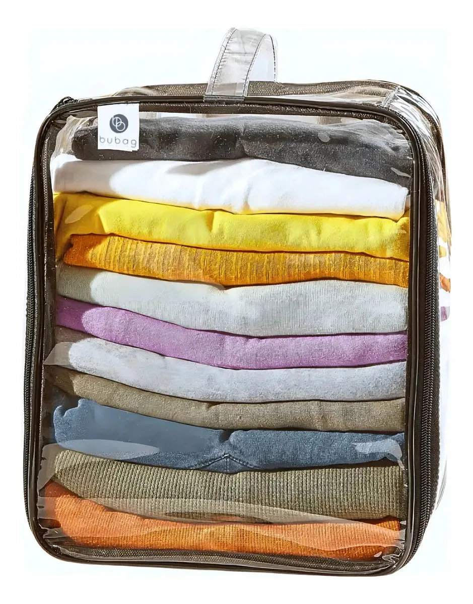 Organizador Dobrável Bubag! Para Roupa Íntima Preto com Zíper