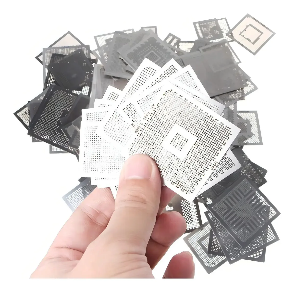 Kit 47 Stencils Zimpor Para Games BGA Xbox PS3 PS4 Wii PSP 0.6mm