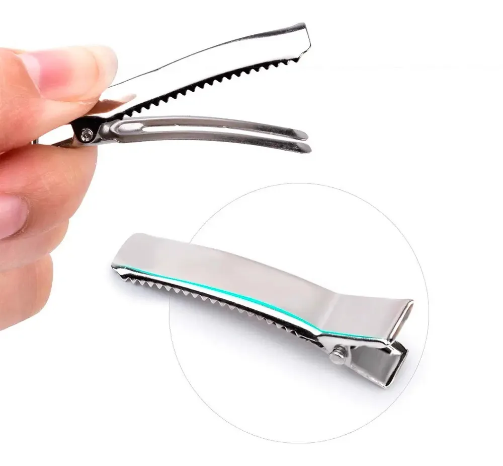 Kit com 100 Bicos de Pato Sanding de Metal para Laços e Tiaras