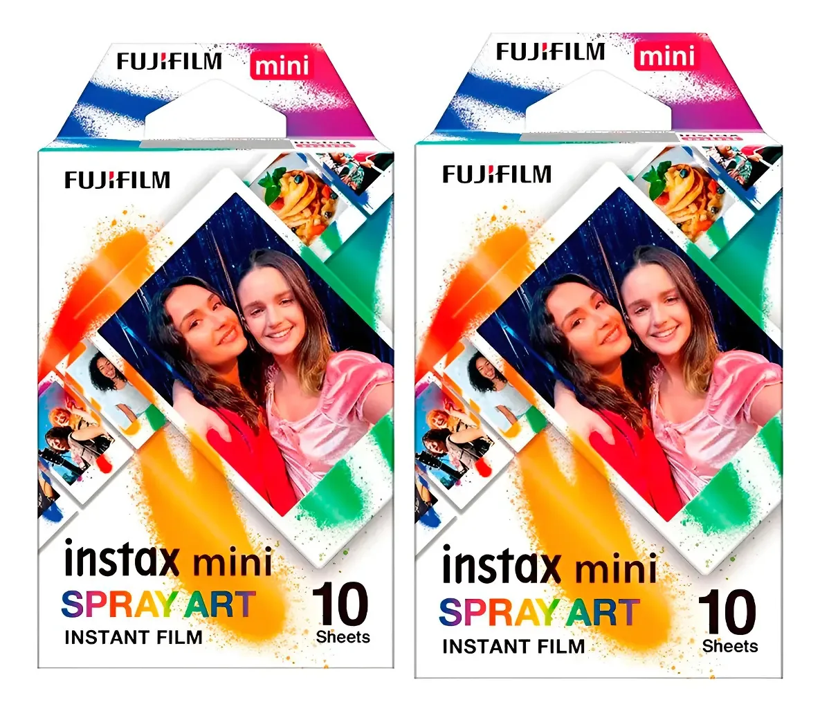 Film Instax Mini Spray Art - 20 Poses Colorido