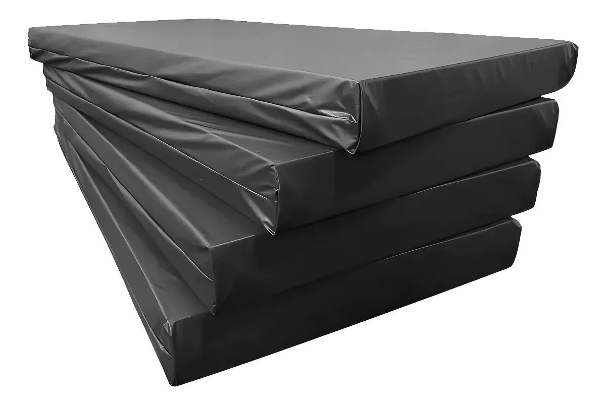 Kit 4 Colchões Solteiro D33 Espuma 88x188x16 Corino Preto Impermeável Beflex