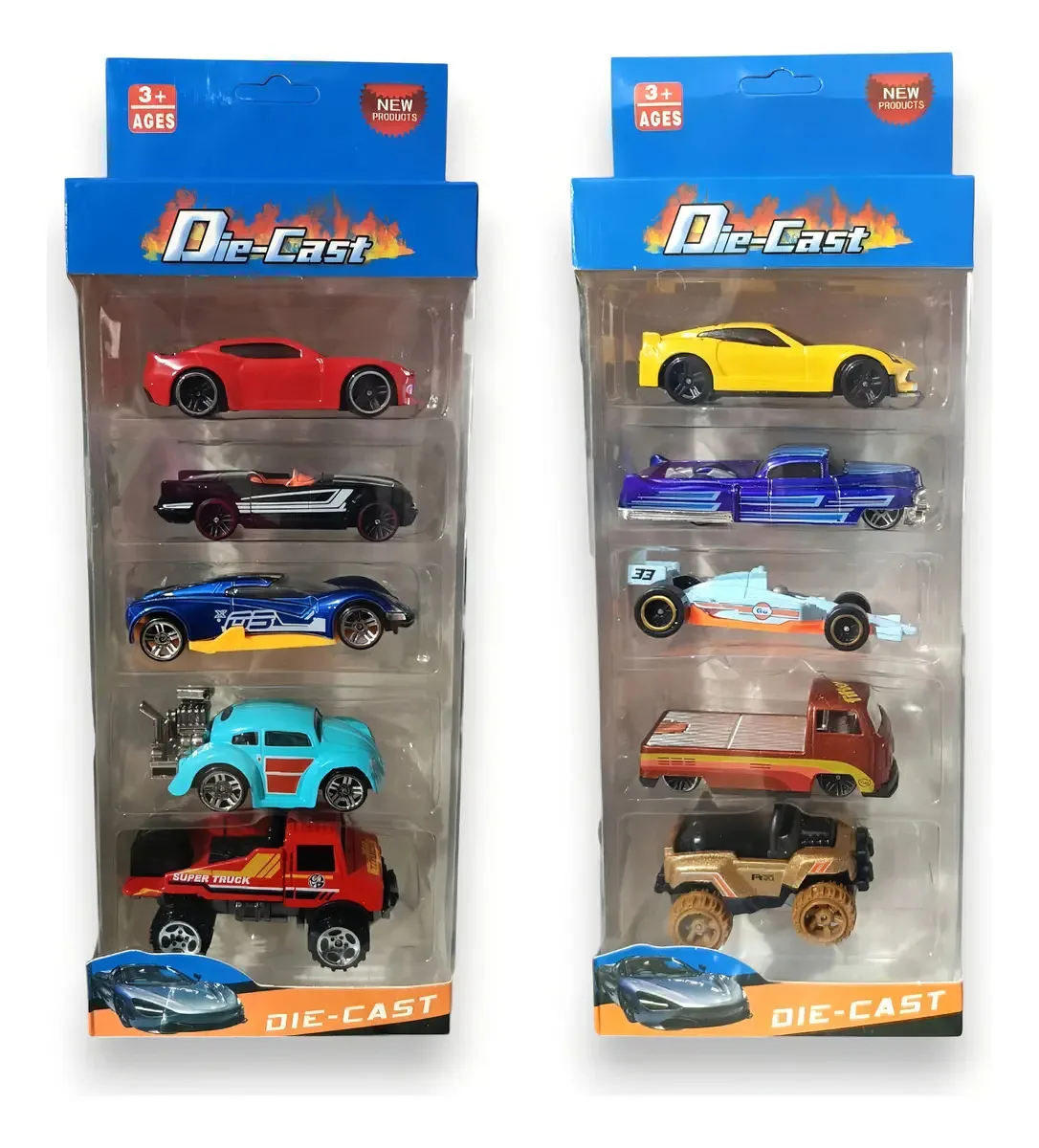 10 Carrinho De Ferro Hot Cars Carro Miniaturas Colecionáveis