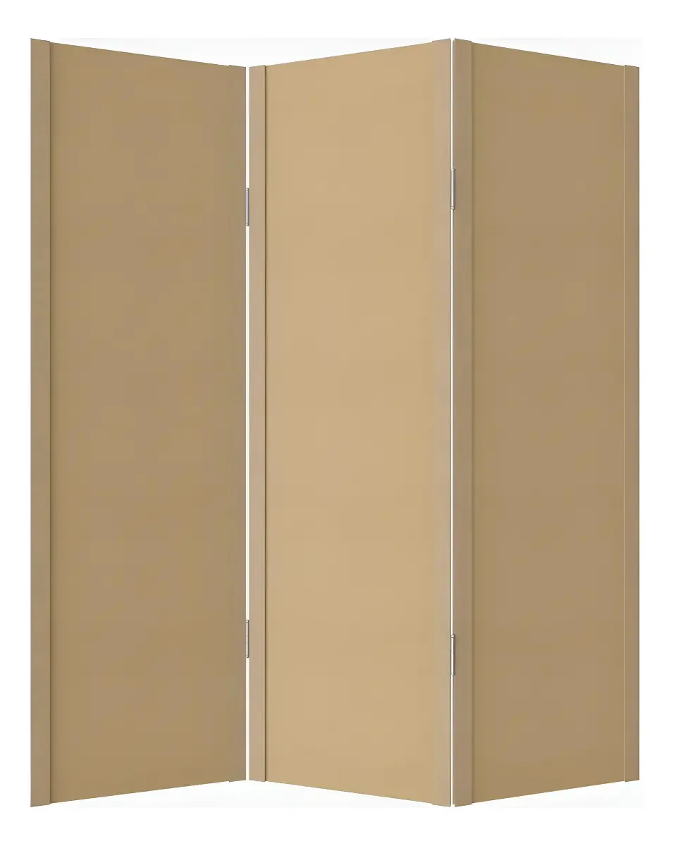 Biombo Divisor De Ambiente Ripado - 3 Folhas Cor Mdf Liso