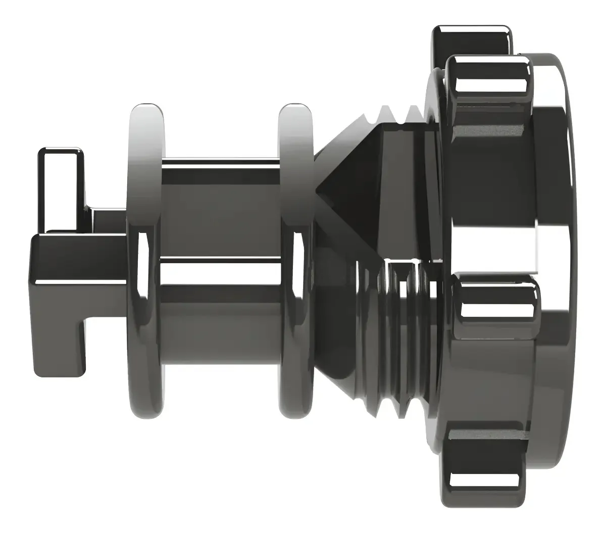 Isolador Cerca Elétrica Guia Vergalhão 3/8 - C/200 Cor Preto
